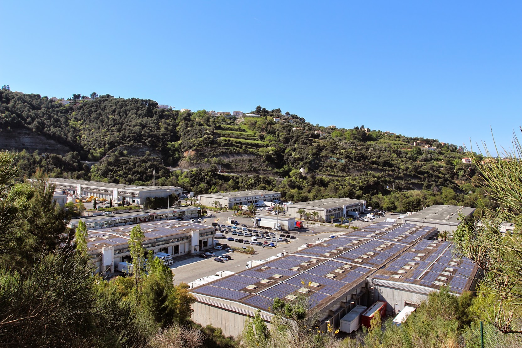 Overview of the logistics park where SYCTA is based in Nice