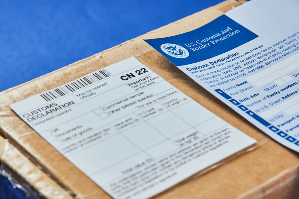 Customs clearance documents